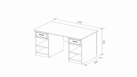 Стол письменный ШиК-10 (Уголок школьника 2) 