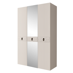 Шкаф 3 двери БМШ1/3(Fa) (с зеркалом) Bogemia Farfalle