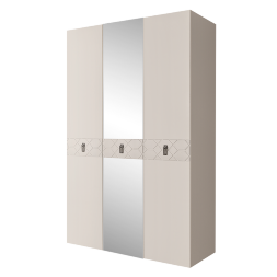 Шкаф 3 двери БМШ1/3(Fa) (с зеркалом) Bogemia Farfalle