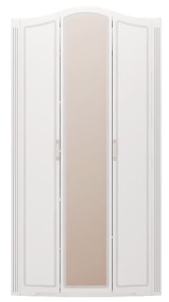 Шкаф для одежды трехдверный с зеркалом Виктория №9 