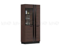 Шкаф-стекло высокий Магнолия, орех