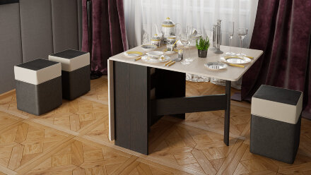 Стол-книжка, тип 2 (венге) 