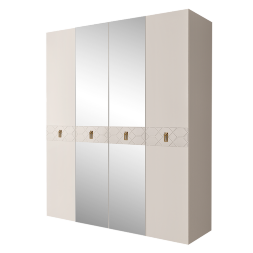 Шкаф 4 двери БМШ1/4(Fa) (с зеркалами) Bogemia Farfalle
