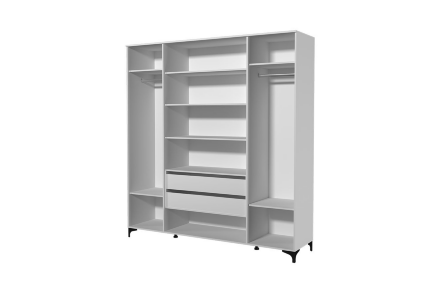 Шкаф 4-х дверный Брента, Белый 