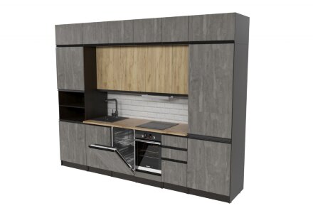 Кухонный гарнитур Адажио люкс 300 см  