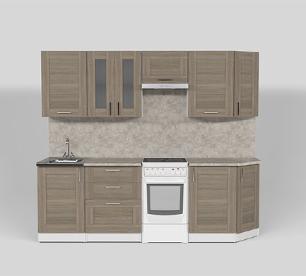 Кухонный гарнитур Лира базис, 240 см 