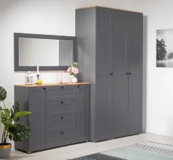 Зеркало Остин 17.03 серый графит