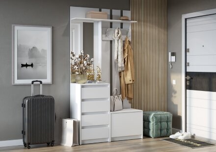 Вешалка Айден ВШ06-1100, белый 