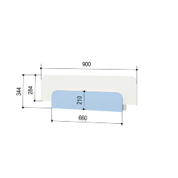 Бортик защитный Зефир, голубой