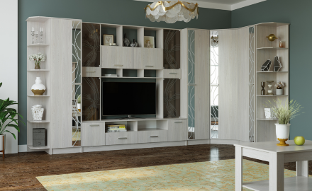 Шкаф угловой Сабина, Анкор светлый 