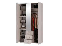 Шкаф 3х-створчатый Белла, ясень