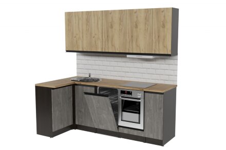 Кухонный угловой гарнитур Адажио прайм 400, 110х200 см  