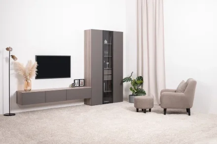 Тумба под ТВ 16.54.01 Роквуд, Графит 