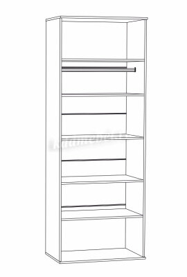 Шкаф 2-х створчатый Бьянка, Сонома/Графит 