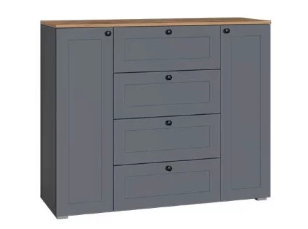 Комод Остин 16.221 серый графит 