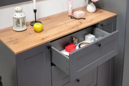 Комод Остин 16.221 серый графит 