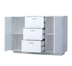 Комод с 3мя ящиками и 2 дверями на цоколе К-2 ЭГО, бетон