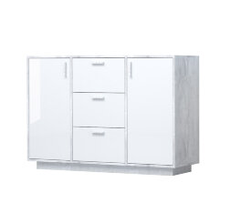 Комод с 3мя ящиками и 2 дверями на цоколе К-2 ЭГО, бетон