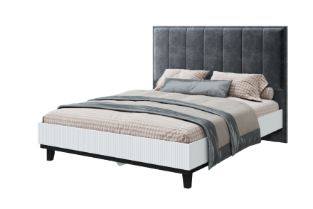 Кровать 1200  с мягким изголовьем  Шарлиз   