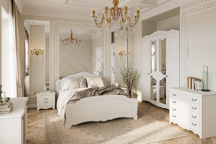 Комод Лотос, Белый 