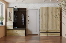 Тумба с ящиками Плейона, венге/дуб делано