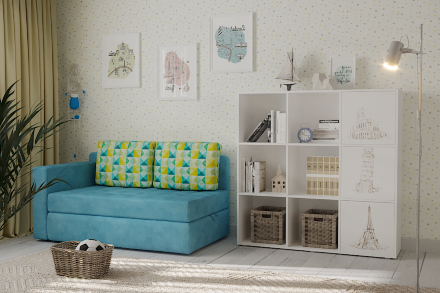 Стеллаж ДМ-9 (фасады с фотопечатью) 