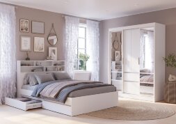 Модульная спальня Симпл, Белый (Комплект 1)