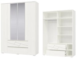 Шкаф 4-х дверный с ящиками Аделина  