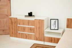 Комод 1200 Парус, белый/вотан