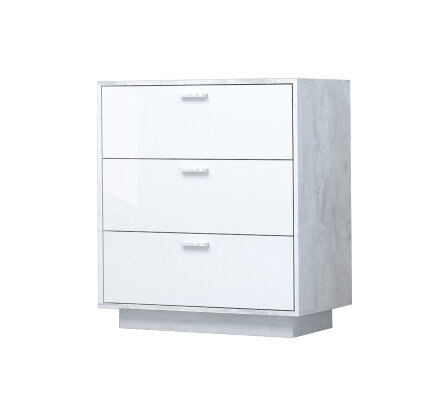 Комод с 3мя ящиками на цоколе К-3 ЭГО, бетон 