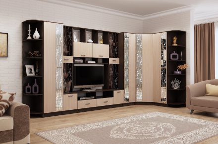 Шкаф торцевой Сабина, Венге 