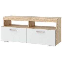 Тумба малая ТМС-1200 Соната, Сонома/Белый глянец 