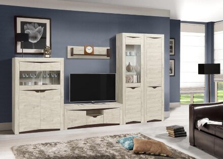 Шкаф - пенал 33.14 - 01 Лючия, Бетон пайн 