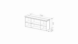 Шкаф комбинированный ШиК-14 (Уголок школьника 2)