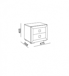 Тумба прикроватная Глэдис 