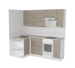 Кухонный гарнитур Лира прайм, 130х210 см