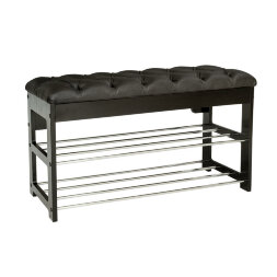 Банкетка Грейс с каретной стяжкой, венге