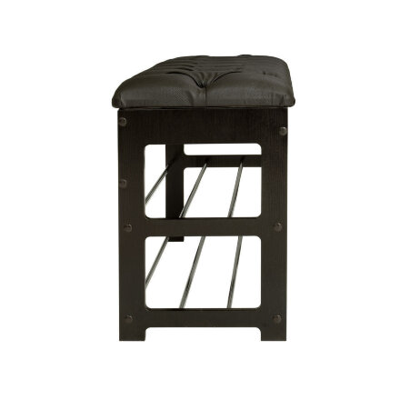 Банкетка Грейс с каретной стяжкой, венге 