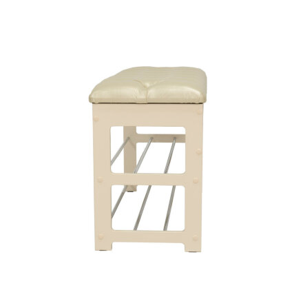 Банкетка Грейс с каретной стяжкой, венге 