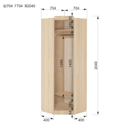 Шкаф угловой Кот