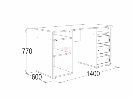 Стол письменный 3 Омега - 16 