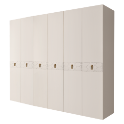 Шкаф 6 дверей БМШ2/6(Fa) (без зеркал) Bogemia Farfalle