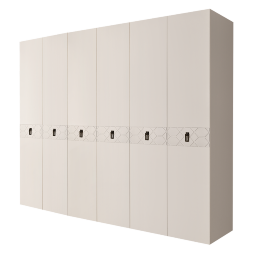 Шкаф 6 дверей БМШ2/6(Fa) (без зеркал) Bogemia Farfalle