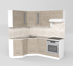 Кухонный гарнитур Лира мега оптима, 200х150 см