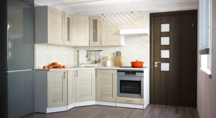 Кухонный гарнитур Лира мега оптима, 200х150 см 