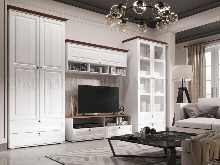 Шкаф 2 двери со стеклом Валенсия  