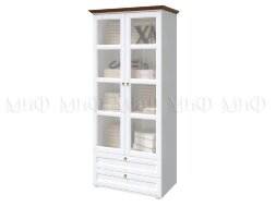 Шкаф 2 двери со стеклом Валенсия 