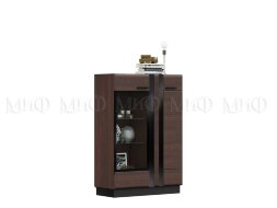 Шкаф-стекло низкий Магнолия, орех