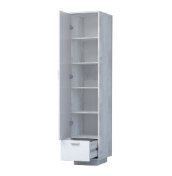 Пенал с 1 дверью и 1 ящиком на цоколе П-1 ЭГО, бетон