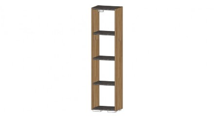 Секция открытая Даллас, Цемент темный/дуб вотан 